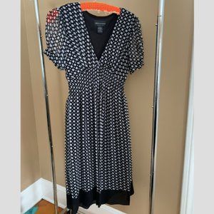 Vintage "Connected Apparel" Polka Dot Puff Sleeve Dress
